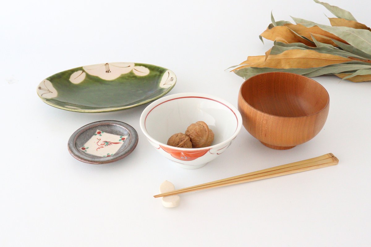 Condiment plate Nezushino pottery Kurochin kiln Mino ware