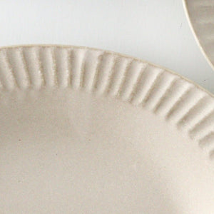 Oval Platter Chrysanthemum White | Mino Ware