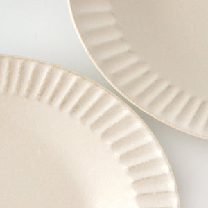 Oval Platter Chrysanthemum White | Mino Ware