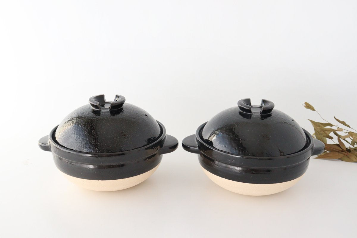 Nagatanien Kamado-san Donabe 3cups | Japanese Clay Pot Iga Ware