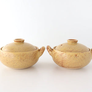 Miso soup pot, small heat-resistant pottery, Hasenen Iga ware