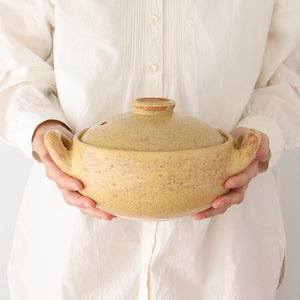 Miso soup pot, small heat-resistant pottery, Hasenen Iga ware