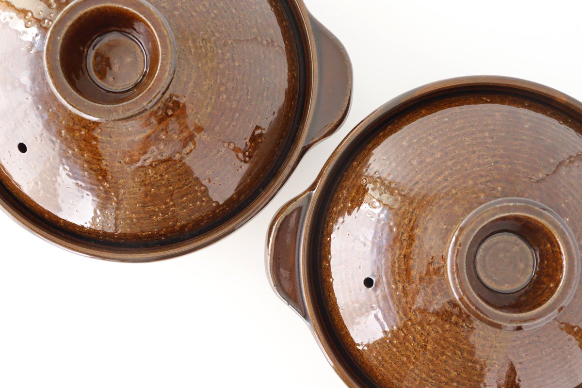 Iga earthenware pot, American glaze, medium heat-resistant pottery, Haseen Iga ware