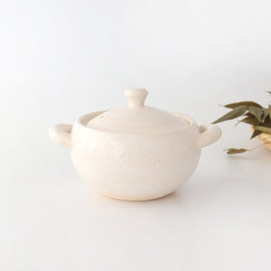 Iga clay pot Shiromaru heat-resistant pottery Hasenen Iga ware