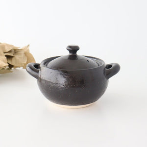 Iga clay pot Kuromaru heat-resistant pottery Hasenen Iga ware