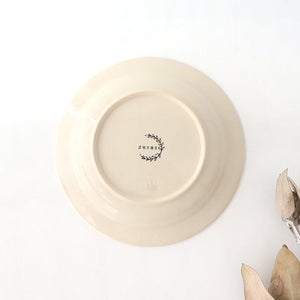 24cm/9.4in Bowl Ivory Ceramic Rosemary Hasami Ware
