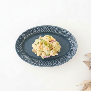 Oval Plate Rosemary Denim S | Hasami Ware