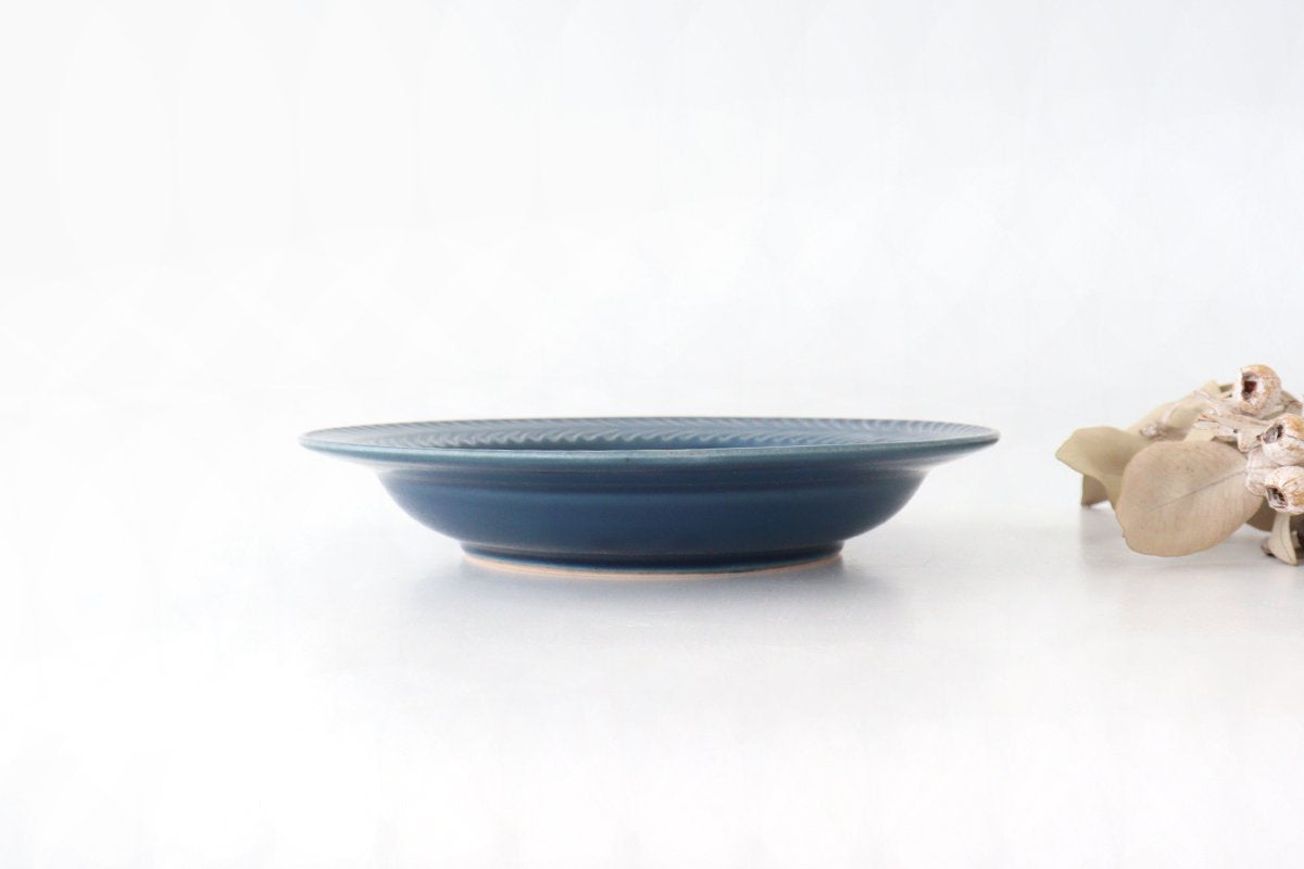 24cm/9.4in Bowl Denim Pottery Rosemary Hasami Ware