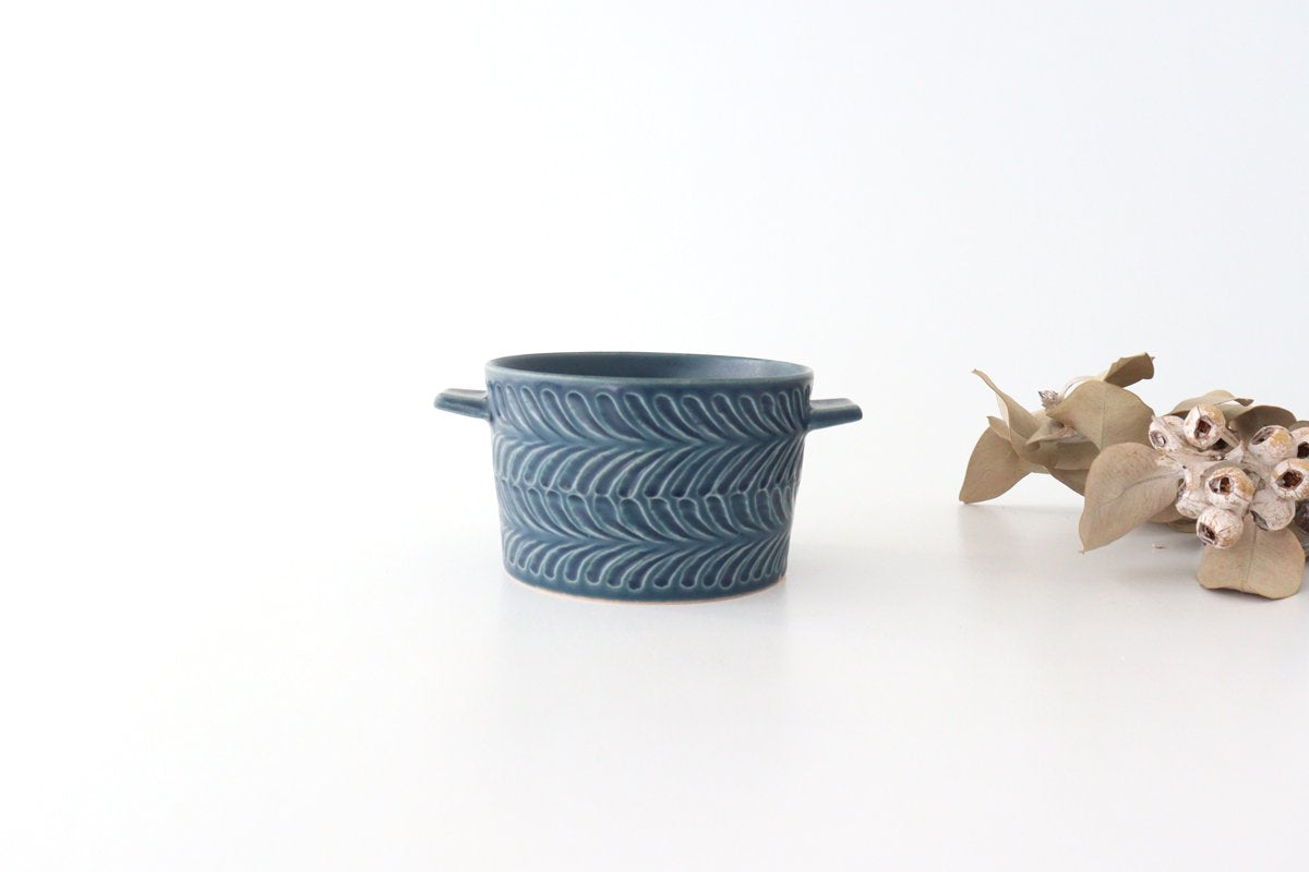 Cocotte denim pottery rosemary Hasami ware