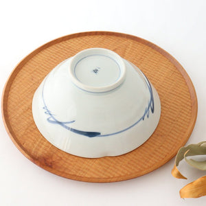 Banreki hand-painted multi-purpose bowl 18cm/7.1in Blue porcelain Hasami ware