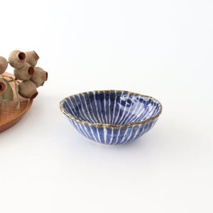 Oval small porcelain, dyed jukusa, Hasami ware