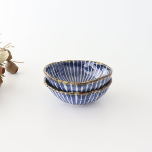 Oval small porcelain, dyed jukusa, Hasami ware