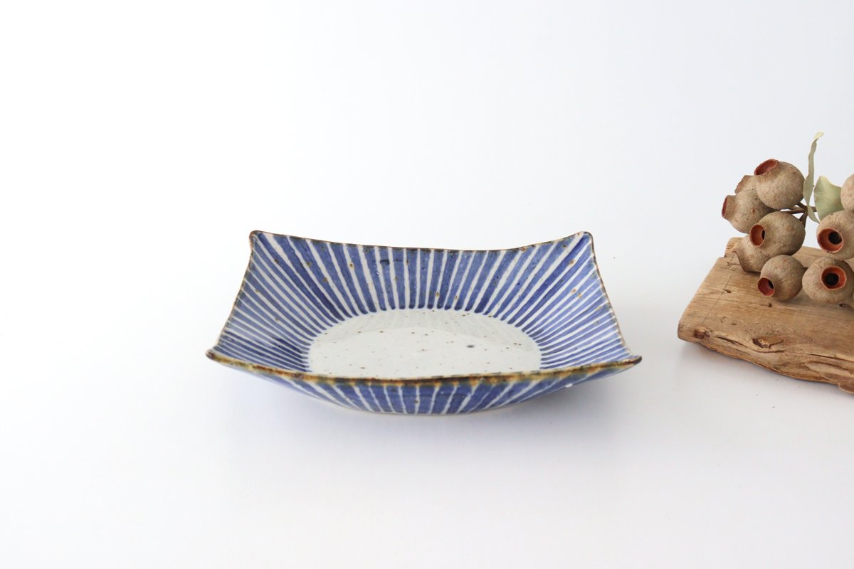 Square Deep Plate Tokusa | Hasami Ware