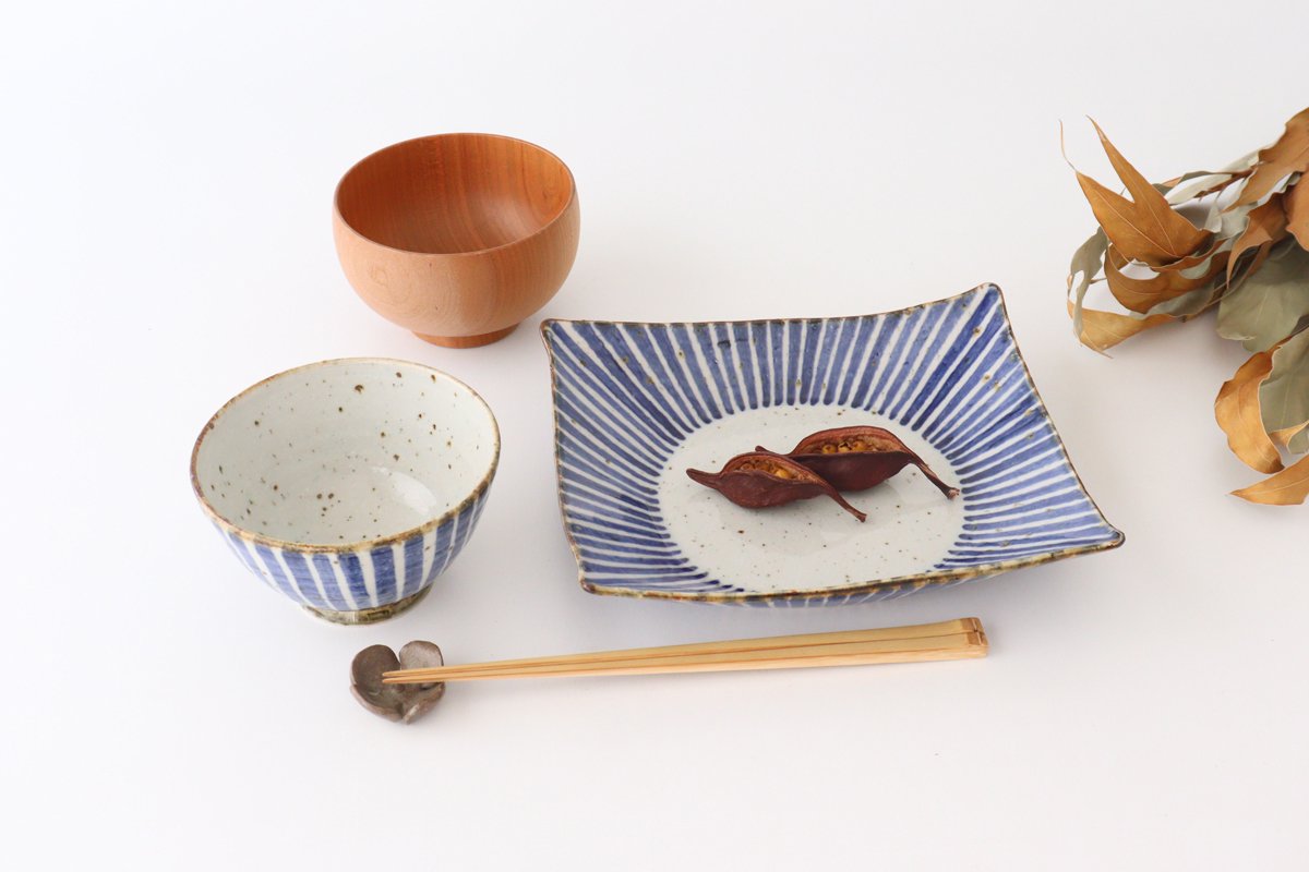 Square Deep Plate Tokusa | Hasami Ware