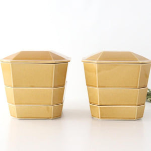 Three-tier Jyubako Bento BoX Beige | Mino Ware