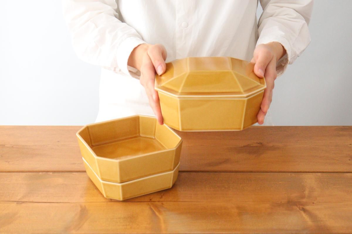 Three-tier Jyubako Bento BoX Beige | Mino Ware