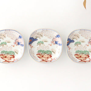 Small plate, spring and autumn pattern, porcelain, Arita ware