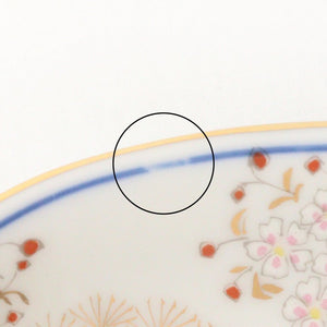 Small plate, spring and autumn pattern, porcelain, Arita ware
