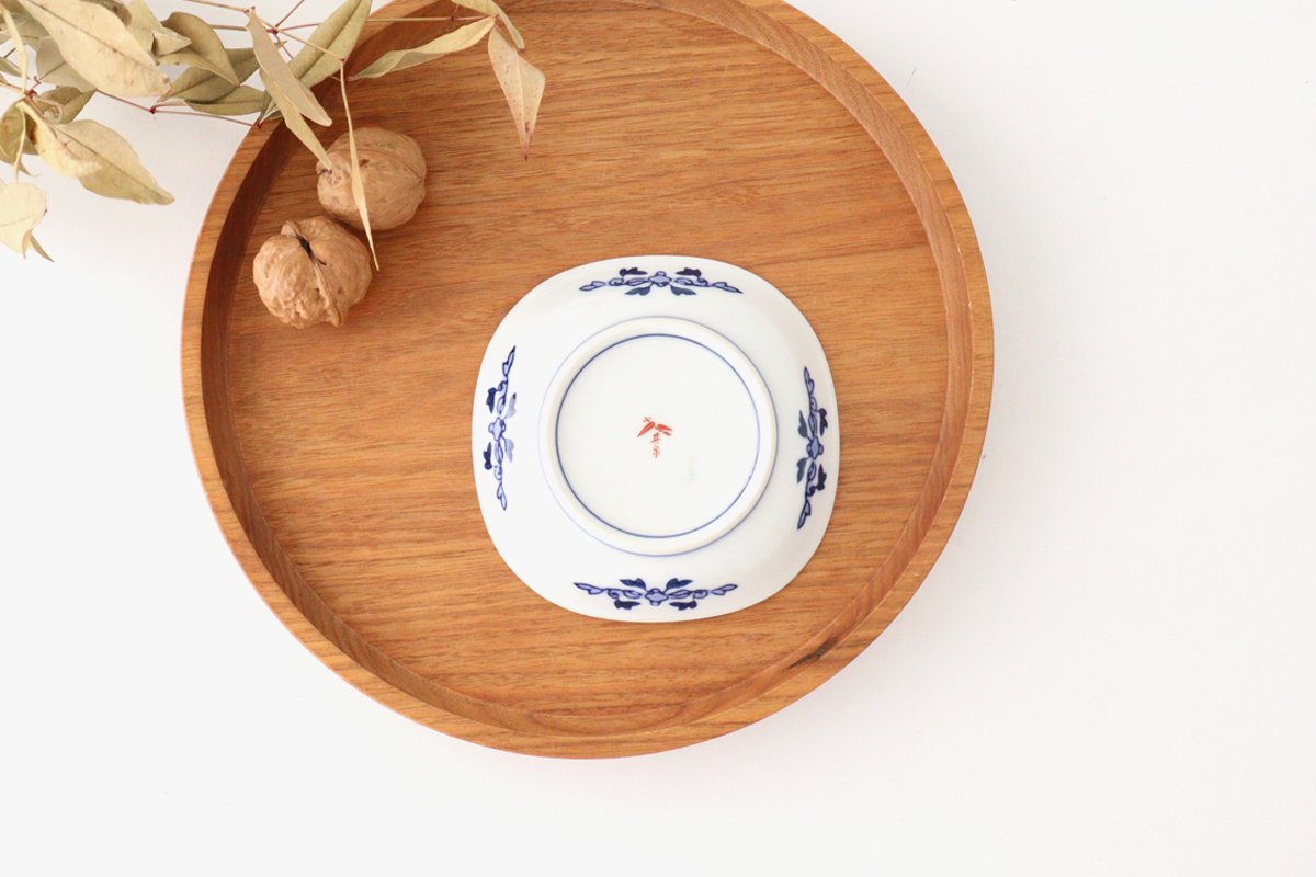 Small plate, spring and autumn pattern, porcelain, Arita ware