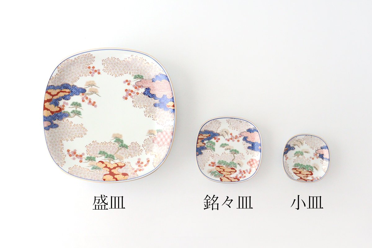 Plate Spring and Autumn Porcelain Arita Ware