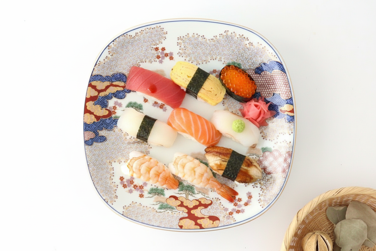 Serving Plate Spring and Autumn Pattern | Arita Ware