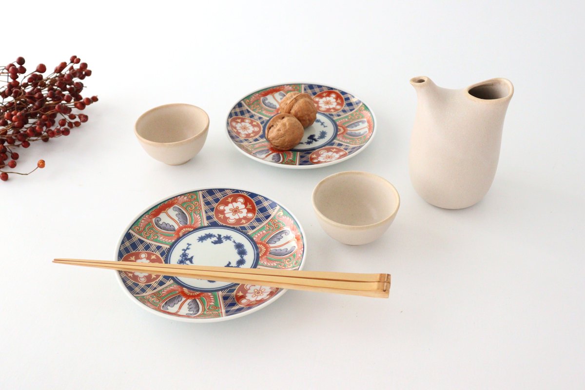 Inochi rice white porcelain Mino ware