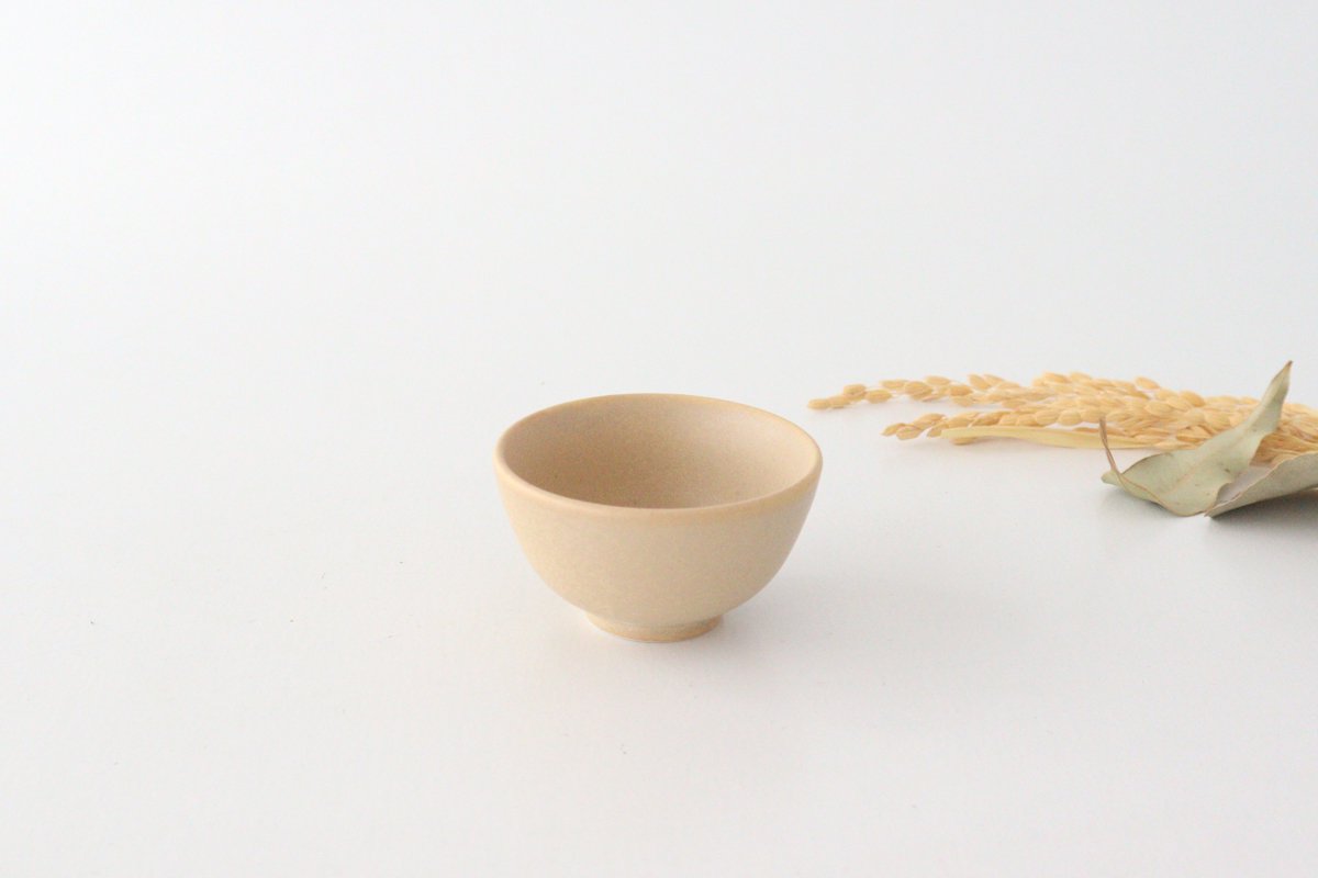 Sake Cup Choko Beige | Mino Ware