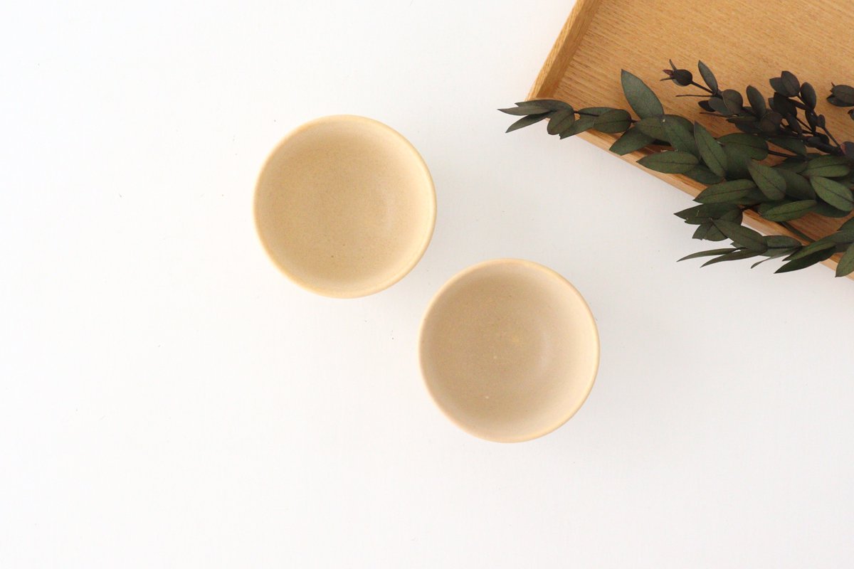 Sake Cup Choko Beige | Mino Ware