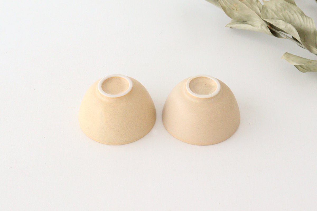 Sake Cup Choko Beige | Mino Ware