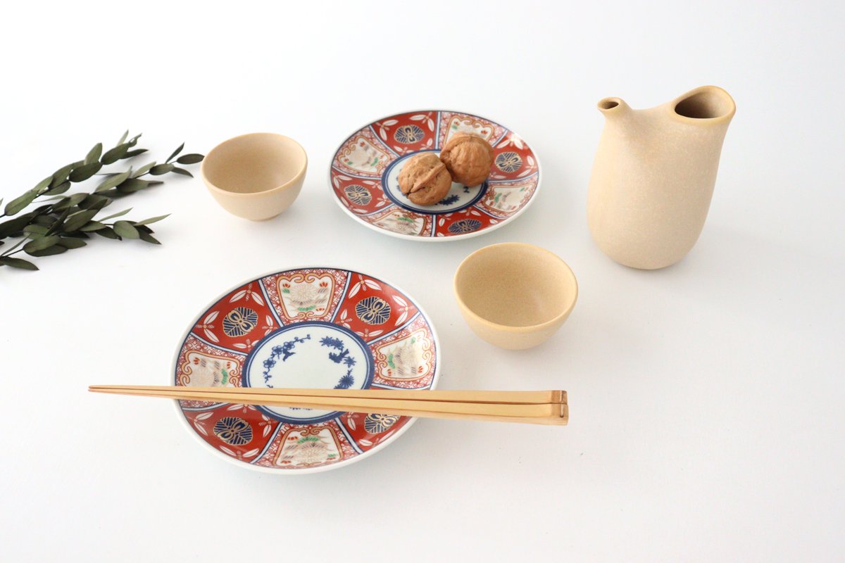 Sake Cup Choko Beige | Mino Ware