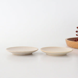 9cm/3.5in Small Plate Rice White Porcelain Mino Ware