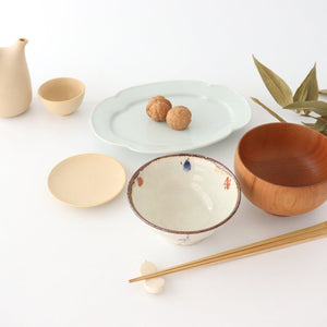 9cm/3.5in Small plate Ina tea porcelain Mino ware