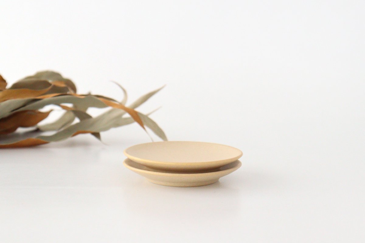 9cm/3.5in Small plate Ina tea porcelain Mino ware