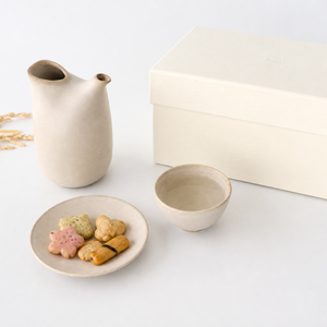 3-piece Sake Set White | Mino Ware
