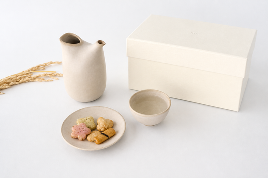 3-piece Sake Set White | Mino Ware