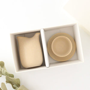 3-piece Sake Set Beige | Mino Ware