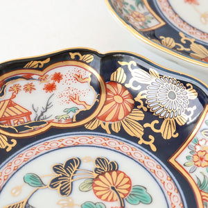 Small plate Rinpa Old Imari style porcelain Arita ware