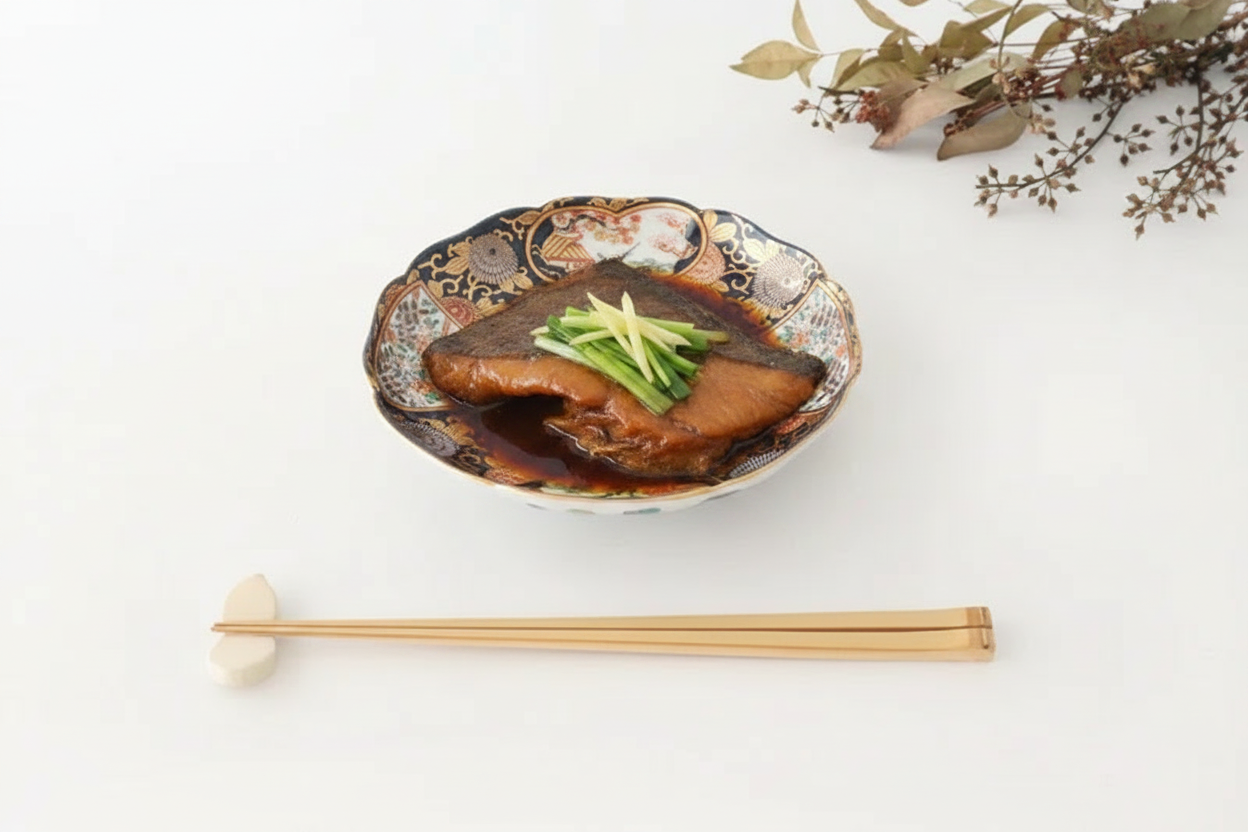 Round Plate Old Imari Style Rinpa | Arita Ware