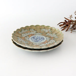 Rinkurou Kiln Round Plate Old Imari Sakura Tree Pattern 18.5cm/7.3in | Hasami Ware