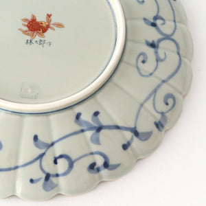 Rinkurou Kiln Round Plate Old Imari Sakura Tree Pattern 18.5cm/7.3in | Hasami Ware