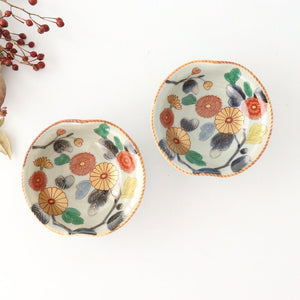 Rinkurou Kiln Small Bowl Old Imari Chrysanthemum Pattern | Kobachi Hasami Ware