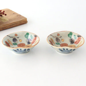 Rinkurou Kiln Small Bowl Old Imari Chrysanthemum Pattern | Kobachi Hasami Ware