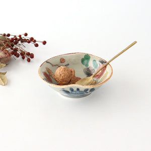 Rinkurou Kiln Small Bowl Old Imari Chrysanthemum Pattern | Kobachi Hasami Ware