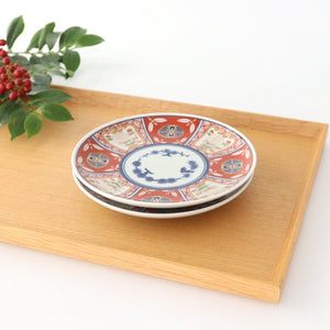 Rinkurou Kiln Small Round Plate Old Imari Style Flower Pattern 12cm/4.7in | Hasami Ware