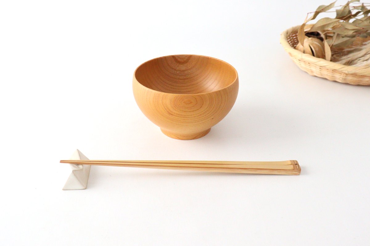 Sen Chitose Soup Bowl Zelkova | Yamanaka Lacquerware