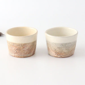 Fuchira horizontal carving Bodega cup pottery Furuya Seisho