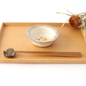 Fuchiara horizontal carving cut rim bean bowl pottery Furuya Seisho