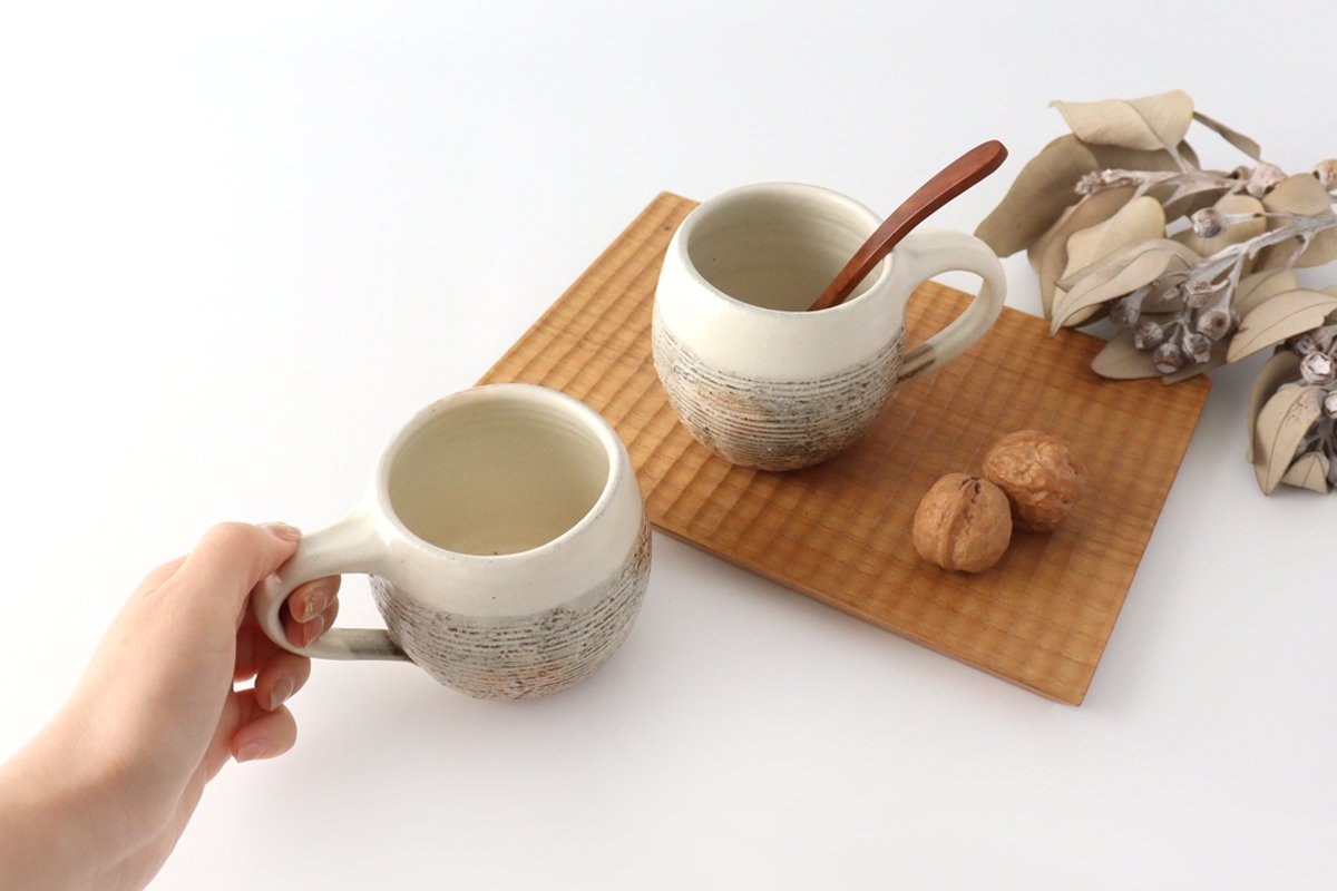 Furutani Seitosho Egg Mug  Horizontal-lines