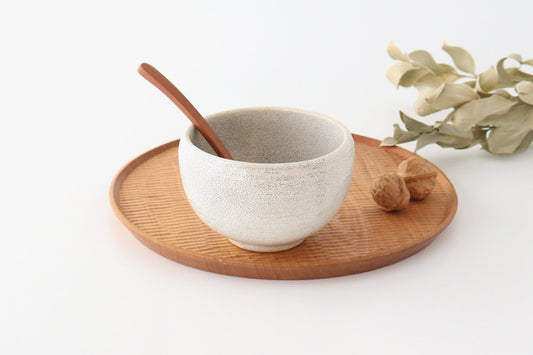 Round small bowl pottery Kairagi Mino ware