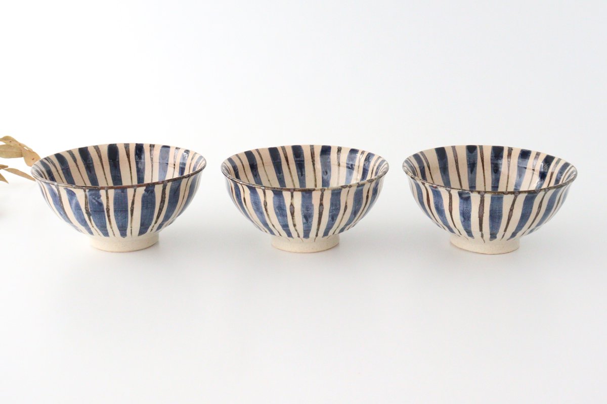 Donburi Bowl Straw Pattern Blue | Mino Ware